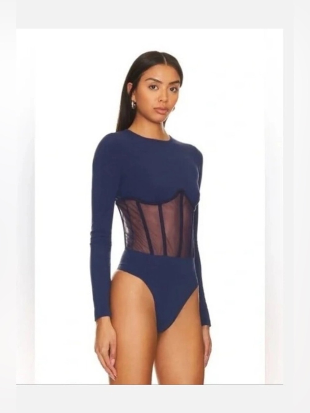 NWT - CAMI NYC - Zoma Bodysuit in Eclipse Blue. Corset style. 6